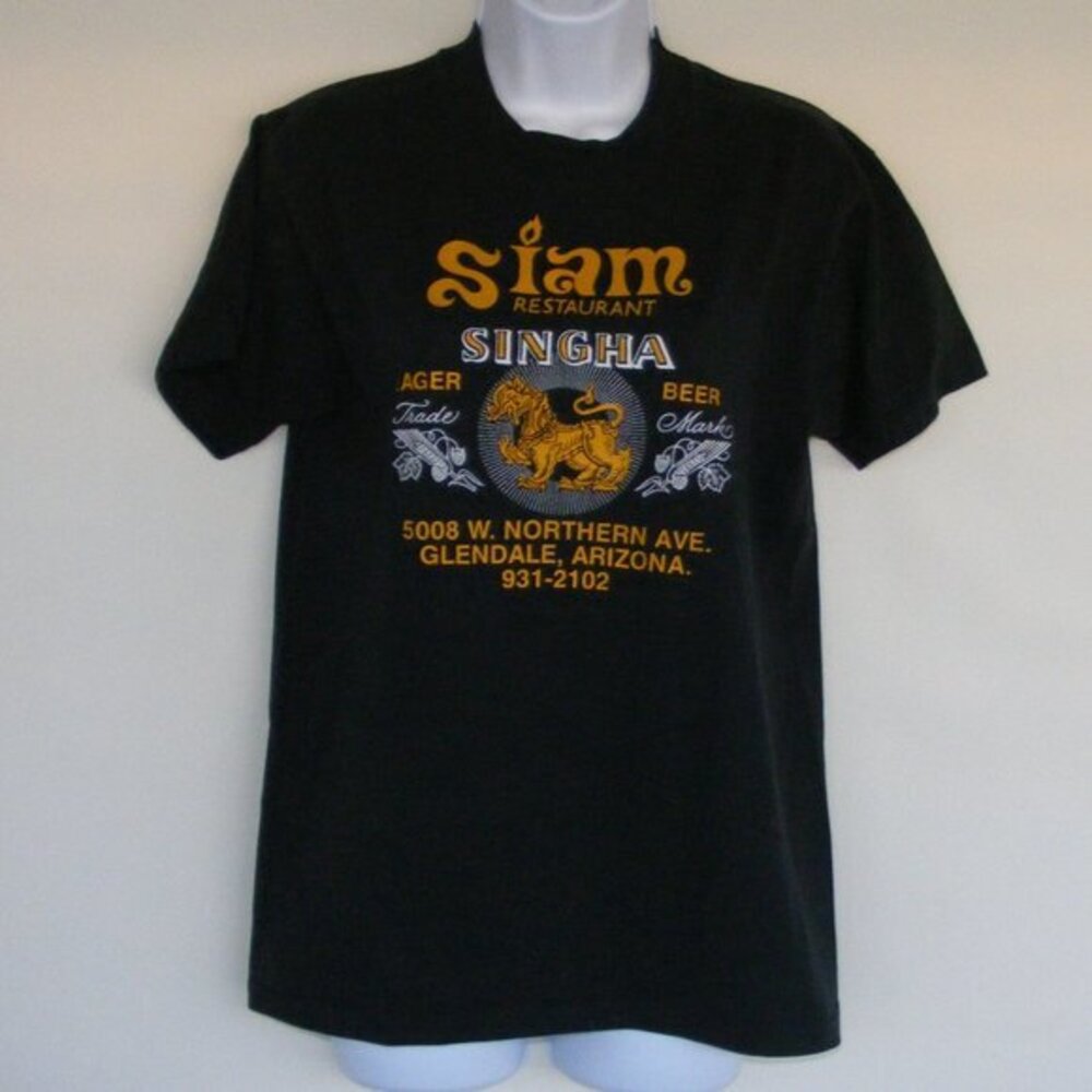 Vintage Siam Restaurant Tshirt, M, Singha Beer, Glendale AZ, Single Stitch